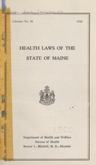 Health laws of the state of Maine