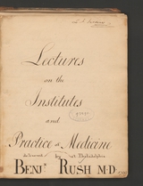 Lectures on the institutes and practice of medicine