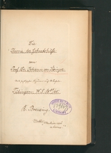 Die Theorie der Geburtshilfe, Johann von Säxinger: [Tübingen]