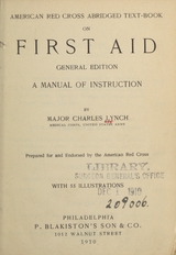 American Red Cross abridged text-book on first aid: a manual of instruction