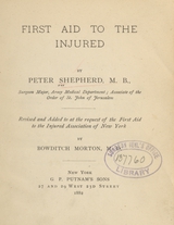 First aid to the injured