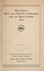 The Kansas meat and poultry inspection law and regulations