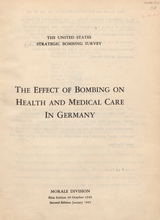The effect of bombing on health and medical care in Germany