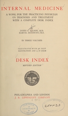 Internal medicine: a work for the practicing physician on diagnosis and treatment (Desk Index)