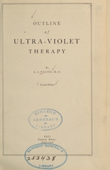 Outline of ultra-violet therapy