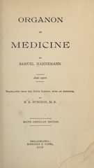 Organon of medicine