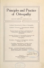 Principles and practice of osteopathy