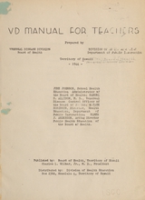 VD manual for teachers