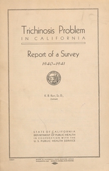 Trichinosis problem in California: report of a survey, 1940-1941