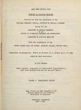 Studies in aviation medicine (Volume 1)