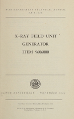 X-ray field unit generator: item 9606000