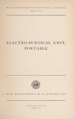 Electro-surgical unit, portable