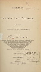 Diseases of infants and children: with their homoeopathic treatment
