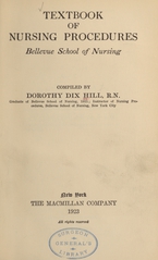 Textbook of nursing procedures: Bellevue School of Nursing
