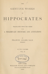 The genuine works of Hippocrates (Volume 2)