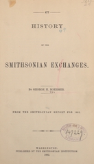 History of the Smithsonian exchanges