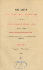 Biblioteca hispano americana setentrional (Volume 1)