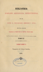 Biblioteca hispano americana setentrional (Volume 2)