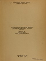 A bibliography of military medicine relating to the Korean conflict, 1950-1953