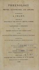 Phrenology proved, illustrated and applied: accompanied by a chart : embracing an analysis of the primary, mental powers in their various degrees of development, the phenomena produced by their combined activity, and the location of the phrenological organs in the head : together with a view of the moral and theological bearing of the science