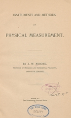 Instruments and methods of physical measurement