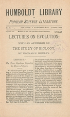 Lectures on evolution: with an appendix, On the study of biology
