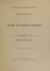 Researches upon the venoms of poisonous serpents