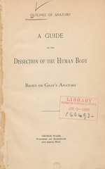 Outlines of anatomy: a guide to the dissection of the human body : based on Gray's Anatomy