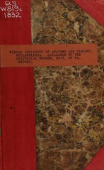 Catalogue of the anatomical museum of the University of Pennsylvania: with a report to the museum committee of the trustees :  November, 1832