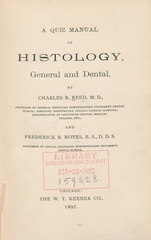 A quiz manual of histology, general and dental