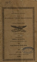 An historical account of the Siamese twin brothers, from actual observations