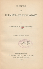 Hints on elementary physiology
