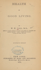 Health by good living