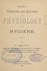 1001 questions and answers on physiology and hygiene