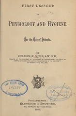 First lessons in physiology and hygiene: for the use of schools