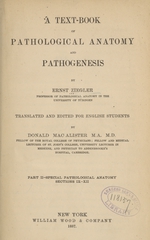 A text-book of general pathological anatomy and pathogenesis (Part 2, Volume 2)