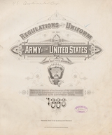 Regulations for the uniform of the Army of the United States