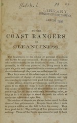 To the Coast Rangers, on cleanliness