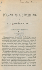 Woman as a physician