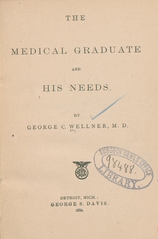 The medical graduate and his needs