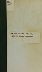 Code of health ordinances, and rules and sanitary regulations, 1866, and its amendments
