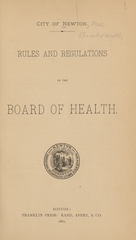 Rules and regulations of the Board of Health
