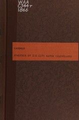 Report to the trustees of the Cleveland City Water Works of the analysis of the city water