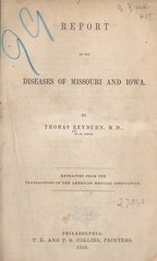 Report on the diseases of Missouri and Iowa