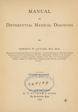 Manual of differential medical diagnosis