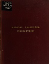 Instructions to medical examiners