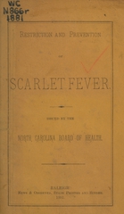 Restriction and prevention of scarlet fever