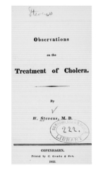 Observations on the treatment of cholera