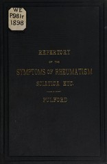 Repertory of the symptoms of rheumatism, sciatica, et cetera