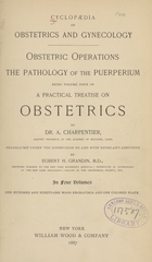 Cyclopaedia of obstetrics and gynecology (Volume 4)